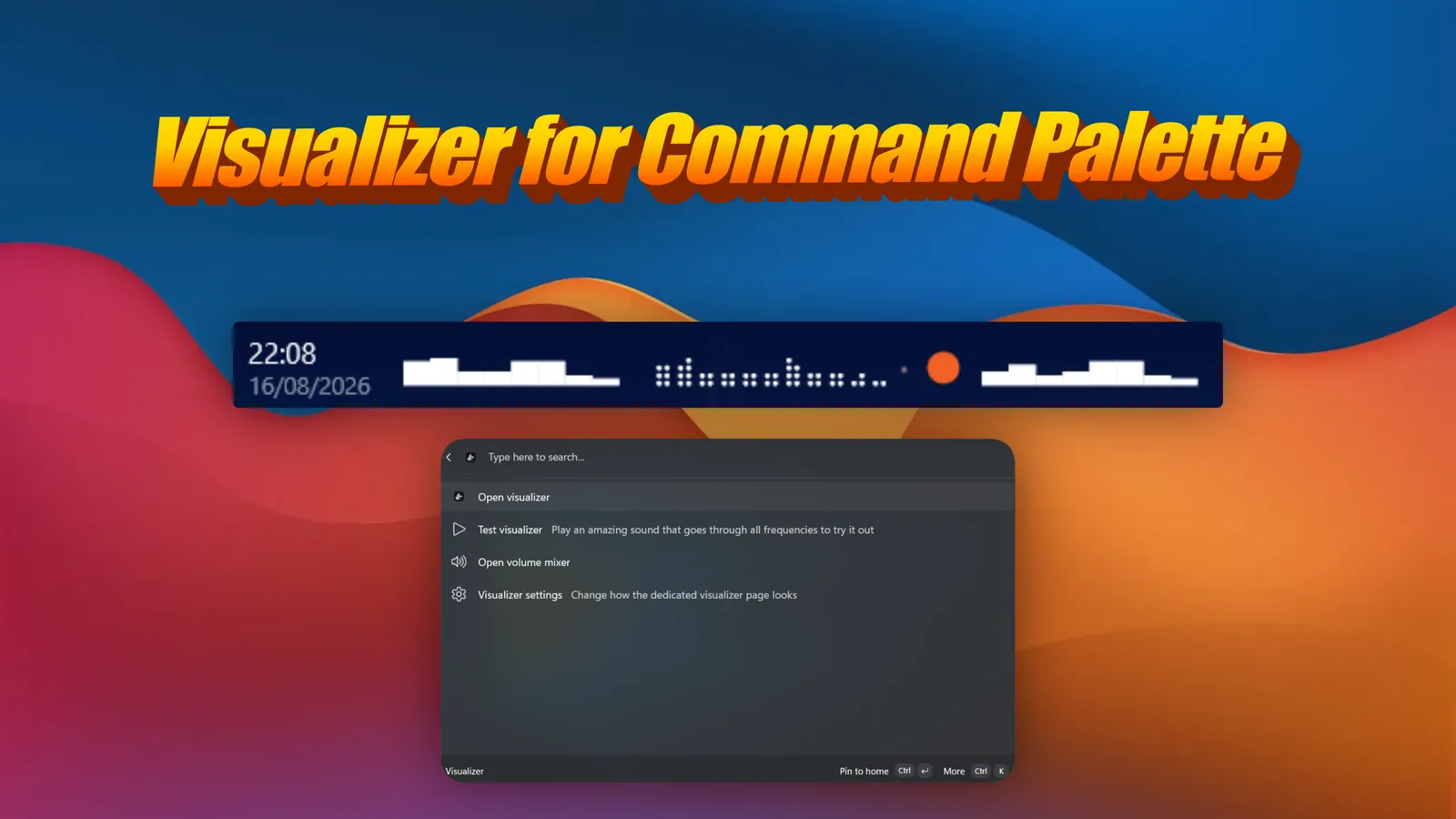 The Visualizer extension listing image